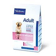 Virbac HPM Adult Dog Large & Medium. Hundefoder til voksne (dyrlæge diætfoder) 6 x 16 kg.